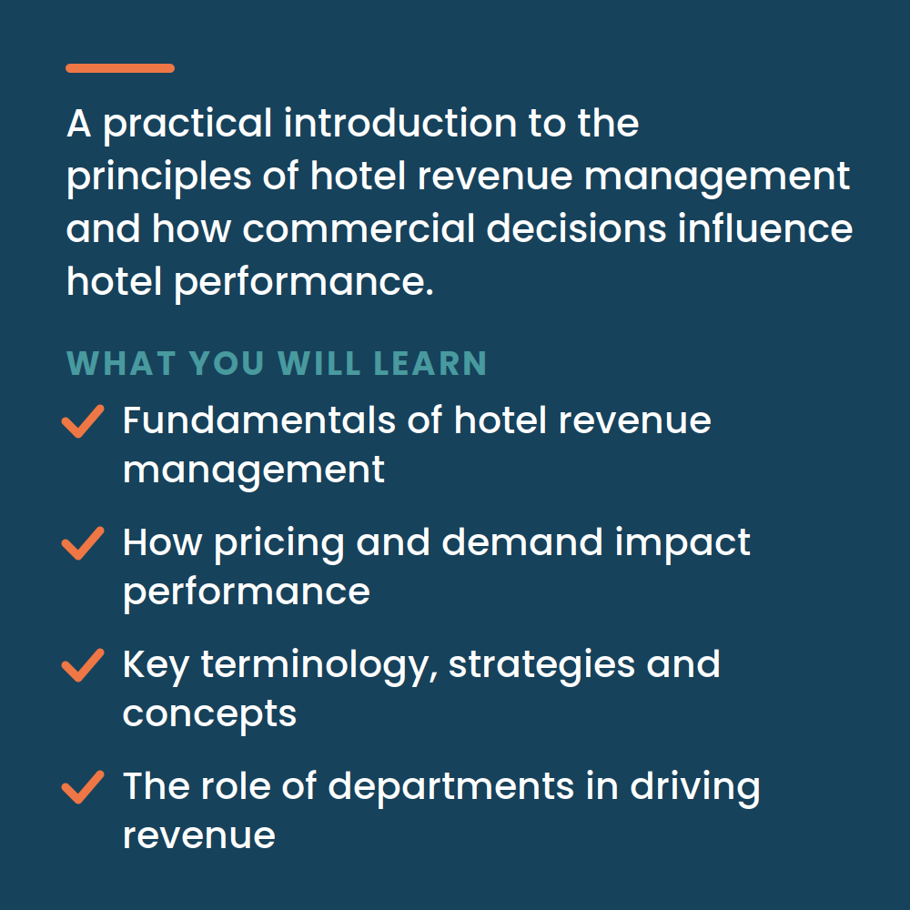 Introduction to Hotel Revenue Management