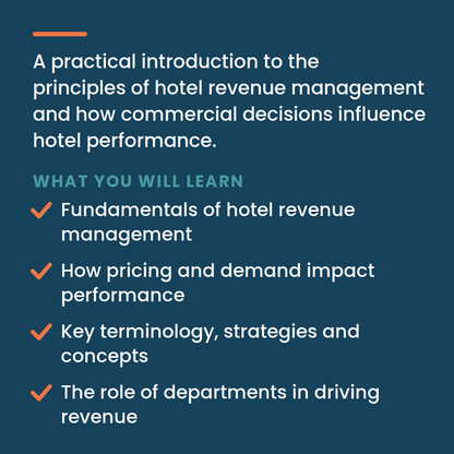 Introduction to Hotel Revenue Management
