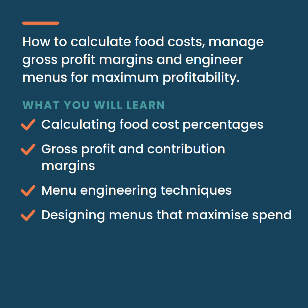 Menu Engineering & Food Cost Control