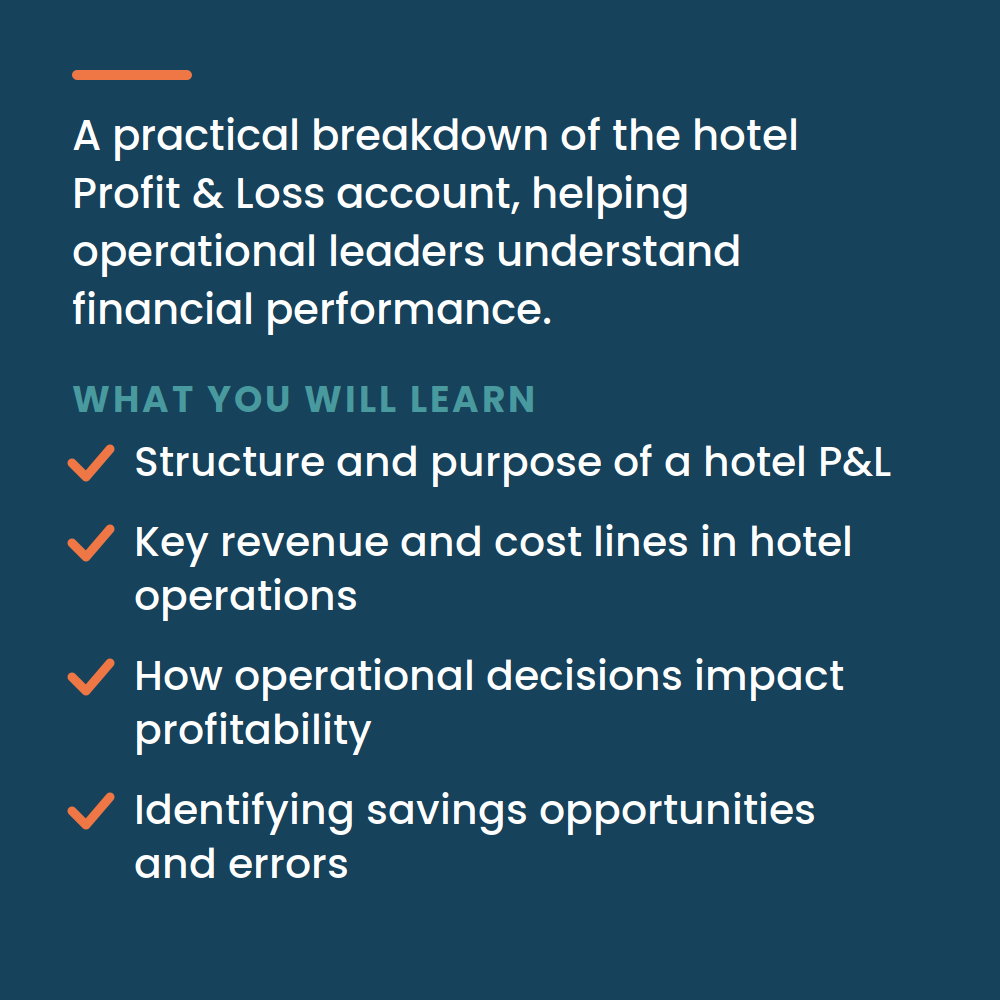 Understanding the Hotel P&L Account